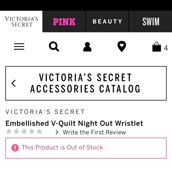 Vintage Rare ❤️- Victoria Secret Pink EMBELLISHED V-QUILT NIGHT OUT Wristlet - Picture 4 of 4